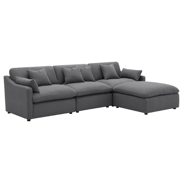 English Elm Greeley Armless Accent Chair with Performance Fabric and Foam Cushions for Modern Living B062P441446