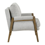 OSP Home Furnishings Faber Wood Frame Armchair Smoke