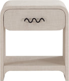 Medley Cream Night Stand / Side Table 799Cream-NS Meridian Furniture