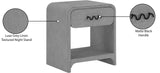 Medley Grey Night Stand / Side Table 799Grey-NS Meridian Furniture