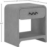 Medley Grey Night Stand / Side Table 799Grey-NS Meridian Furniture