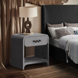 Medley Grey Night Stand / Side Table 799Grey-NS Meridian Furniture