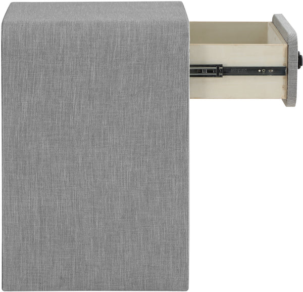 Medley Grey Night Stand / Side Table 799Grey-NS Meridian Furniture