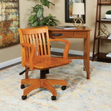 OSP Home Furnishings Deluxe Wood Banker's Chair Fruitwood Finish