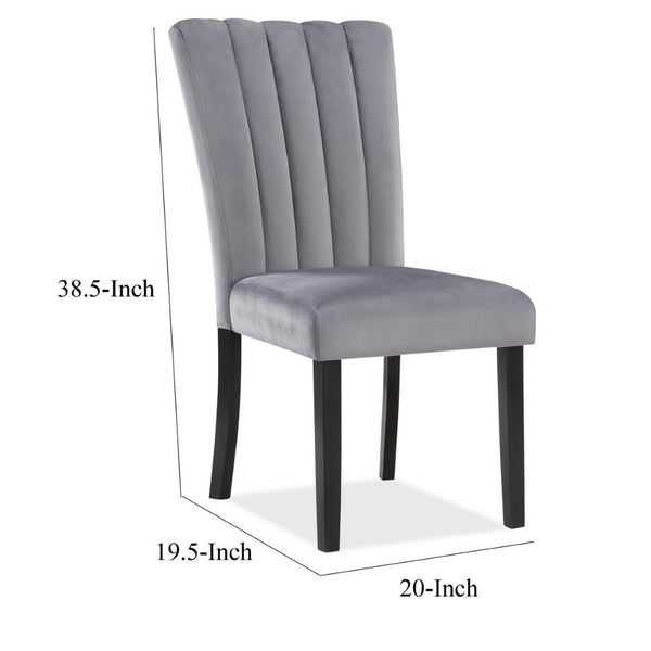 English Elm Kara Upholstered Counter Height Dining Chairs Set of 2 with Solid Wood Frame B056P416859