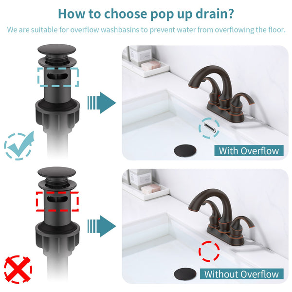 English Elm Bathroom Faucet 2-Handle Swan Style In Oil Rubbed Bronze - Efficient Aerator, Pop-Up Drain & Hoses T3177P277485