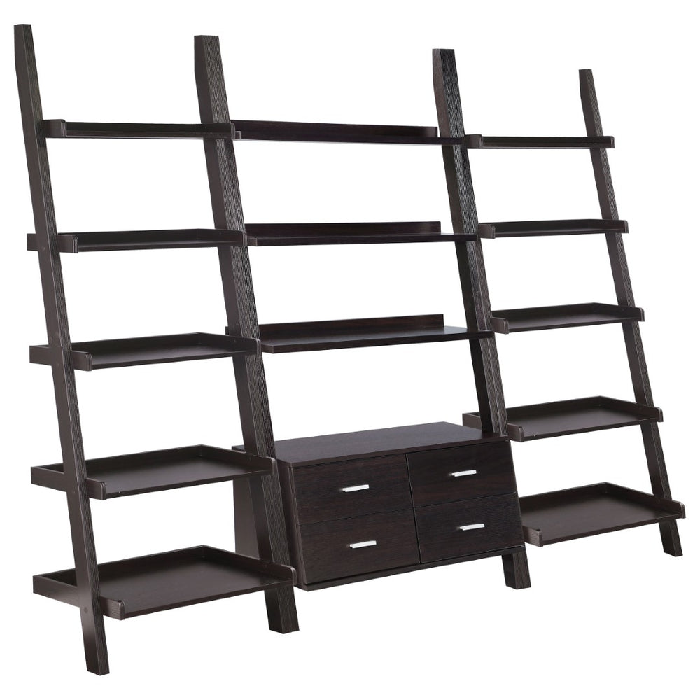 English Elm Blackburn Three Piece Ladder Bookshelf Set with Drawers for Living Room Decor B062S01465