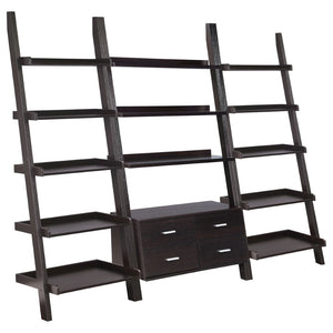 English Elm Blackburn Three Piece Ladder Bookshelf Set with Drawers for Living Room Decor B062S01465