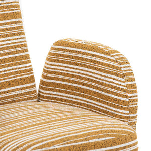 English Elm Modern Bouclé Armchair with High-Density Foam, Side Pocket & Solid Wood Legs for Cozy Reading Spots Mustard yellow W395P376568