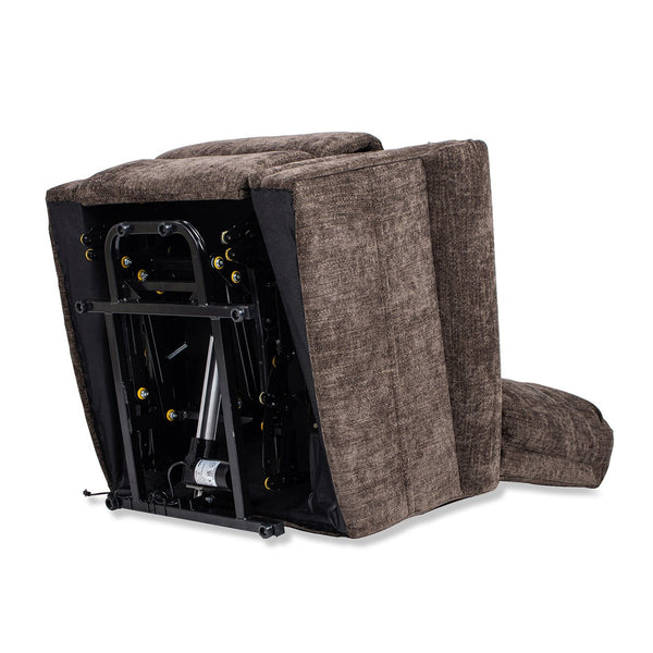 English Elm Jennifer Taylor Home - Irwin Power Lift Recliner Chair with Overstuffed Comfort, Smooth Lift Assist & Full Recline Support Brown B2719P238502