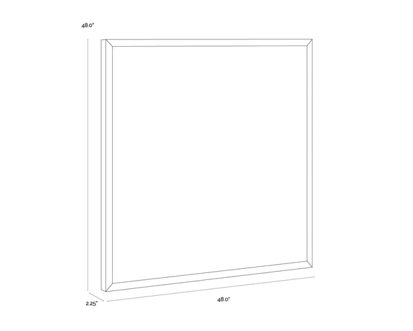 Sunpan CANYON Abstract Wall Art - 48" Modern Decor with Black Floater Frame for Striking Visual Impact I A0420