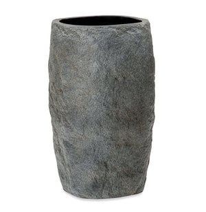 English Elm Polyresin Cast Stone Urn Planter Weathered Gray Finish Tall Outdoor Patio Garden N772P450043G