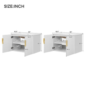 English Elm 60" Vintage Bathroom Vanity with Ceramic Sink Wall-Mount Modern Striped Design Durable MDF Wood Finish White N710SS00010K