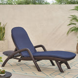 Christopher Knight Home® Mikael Chaise Lounge Cushion - Navy, Water-Resistant Outdoor Patio Furniture