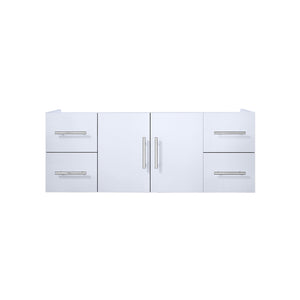 English Elm Glossy White Bath Vanity 48-in Compatible Top Width, Solid Wood Frame, Soft-Close Drawers, Fully Assembled Cabinet 22-in D B2731P258489