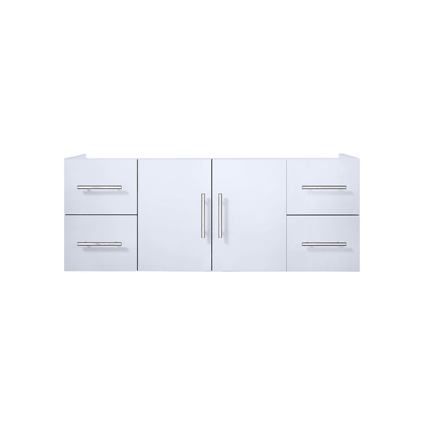 English Elm Glossy White Bath Vanity 48-in Compatible Top Width, Solid Wood Frame, Soft-Close Drawers, Fully Assembled Cabinet 22-in D B2731P258489