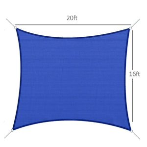 English Elm Sun Shade Sail Canopy Woven Polyethylene Uv Blocking Outdoor Patio Pool Cover T3971P383555