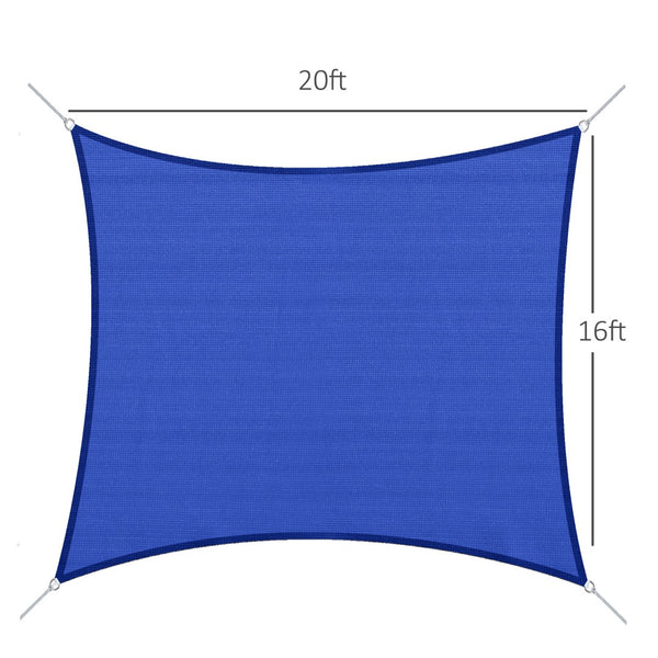 English Elm Sun Shade Sail Canopy Woven Polyethylene Uv Blocking Outdoor Patio Pool Cover T3971P383555