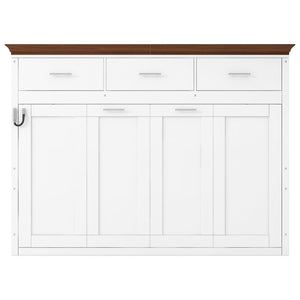 English Elm Twin Size Murphy Bed With 3 Drawers – Space-Saving Design For Small Rooms, Stylish White Finish N7090004021K-GIGA