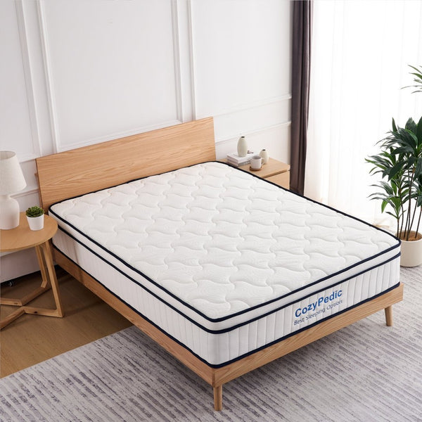 English Elm 12 Inch Queen Hybrid Mattress Memory Foam Pocket Springs Medium Firm Cooling W2699P399180