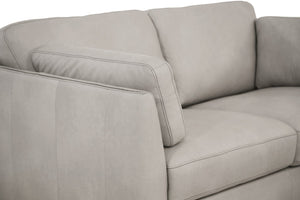 English Elm Matias Italian Genuine Leather Loveseat with Walnut Legs and Tailored Stitching B2726P496935