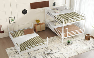 English Elm Twin Xl Solid Pine Loft Bed with Built-in Led Lighting and Storage Shelves Light White W1580S00583