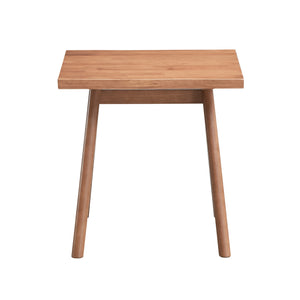 English Elm Casual Natural Finish End Table 22" Square Mid-Century Accent Table Space-Saving Stylish Design B2741P333933