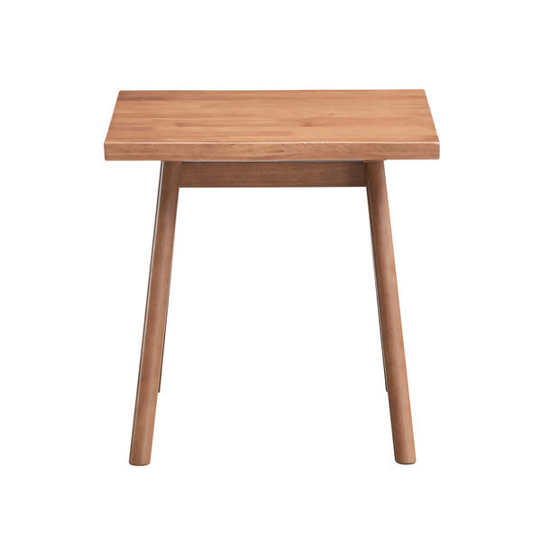 English Elm Casual Natural Finish End Table 22" Square Mid-Century Accent Table Space-Saving Stylish Design B2741P333933