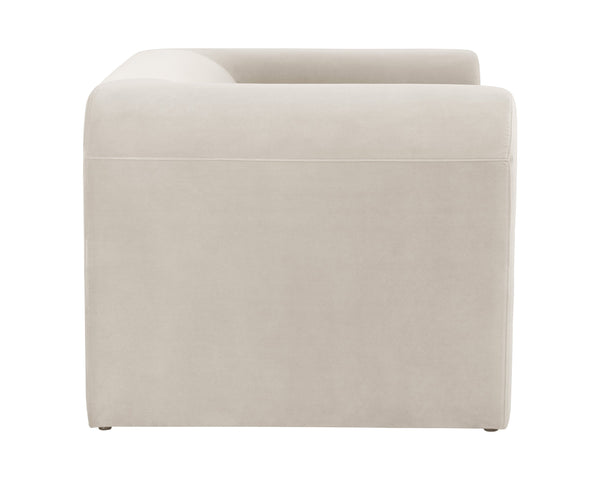 Sunpan Ionic Armchair - Contemporary Elegance with Luxurious Upholstery for Ultimate Comfort and Style Meg Taupe