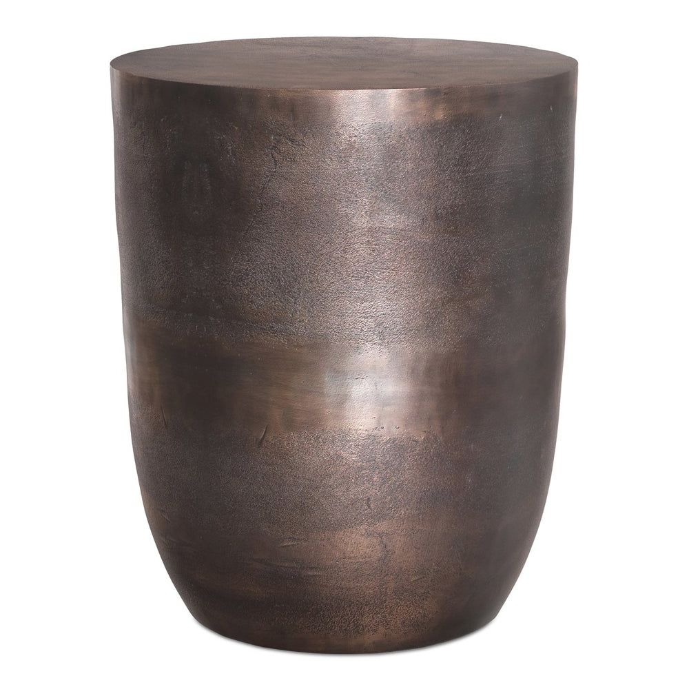 English Elm Morris Copper Metal Accent Table — Handcrafted Cast Aluminum, Durable Powder-Coated Finish, Versatile Use B136P361855