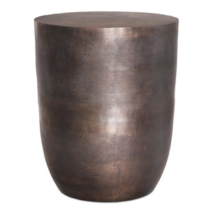 English Elm Morris Copper Metal Accent Table — Handcrafted Cast Aluminum, Durable Powder-Coated Finish, Versatile Use B136P361855
