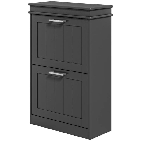 English Elm Slim Shaker Mdf Shoe Cabinet with Tilt Out Drawers for Entryway Hallway Storage T3971P465800