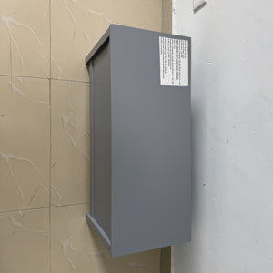 English Elm Kids Wooden Toy Box with Safety Hinged Lid, Sturdy MDF Storage Chest for Playroom Organization Gray 36.02 L x 19.21 W x 4 H W80835864