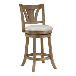 OSP Home Furnishings Miller Counter Stool Cream/Medium Oak