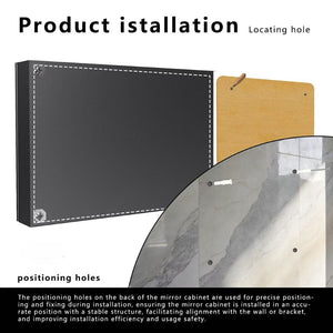 English Elm Led Aluminum Double Door Medicine Cabinet Anti Fog Mirror Bathroom Wall Mount W3083P373519