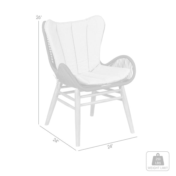 English Elm Mateo Outdoor Dining Chair Solid Eucalyptus Frame with Hand-woven Charcoal Rope Seat B2736P464846