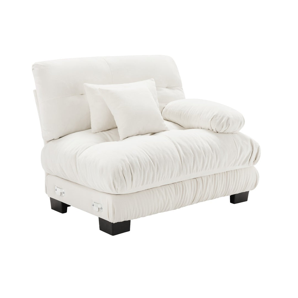 English Elm 27 Modular Rsf Sectional Sofa in Breathable Chenille with Solid Wood Frame W714P253469
