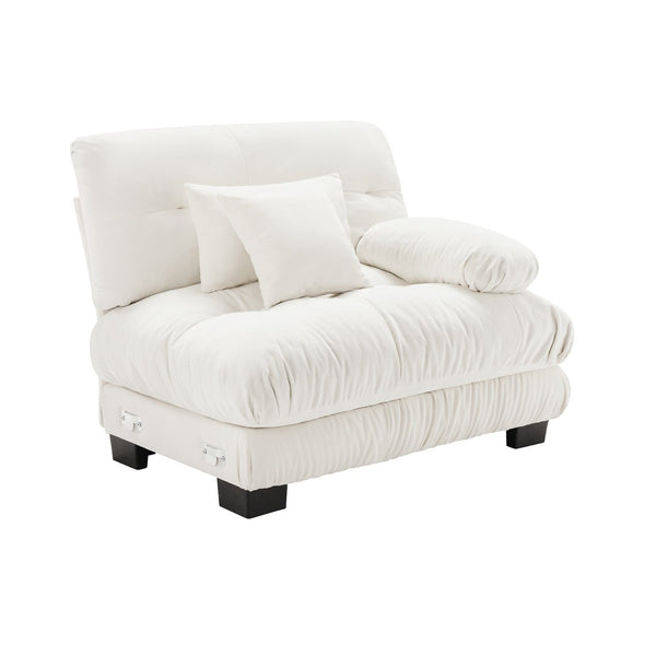 English Elm 27 Modular Rsf Sectional Sofa in Breathable Chenille with Solid Wood Frame W714P253469