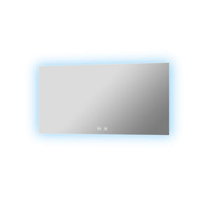 English Elm Vellum Frameless Led Backlit Vanity Mirror with Defogger for Spa Bath Spaces B2731P478343