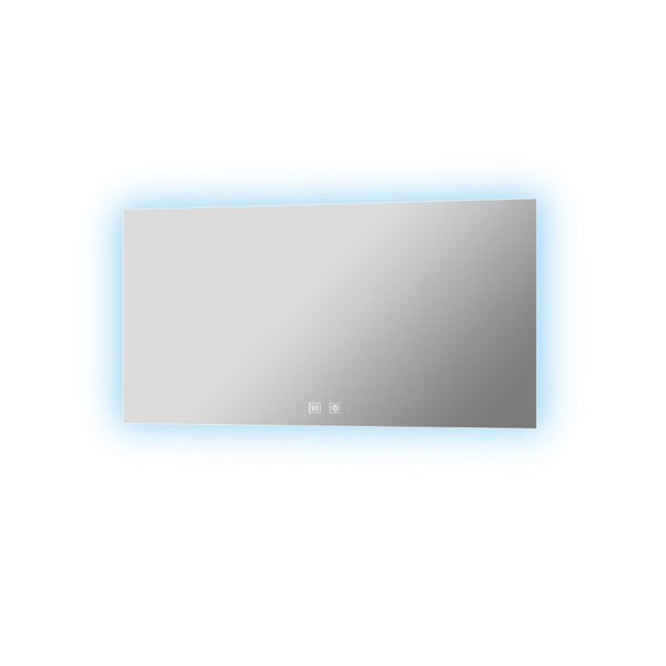 English Elm Vellum Frameless Led Backlit Vanity Mirror with Defogger for Spa Bath Spaces B2731P478343