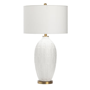 Crestview Collection Contemporary Table Lamp - Elegant Ceramic Design With Gold Base & Linen Shade For Modern Spaces   Cvap2574