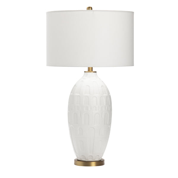 Crestview Collection Contemporary Table Lamp - Elegant Ceramic Design With Gold Base & Linen Shade For Modern Spaces   Cvap2574