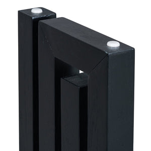 English Elm U_Style Oak Veneer Console Table With Curved Sides - Chic Minimalist Design For Entryways & Living Rooms N711P241282B-GIGA