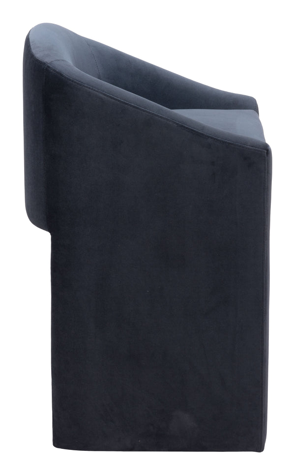 Emas Counter Stool Midnight Gray 109992 Zuo Modern