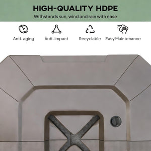 English Elm Cantilever Umbrella Weight Plates Fillable Hdpe Ballast for Outdoor Cross Base Stability Brown T3971P454819
