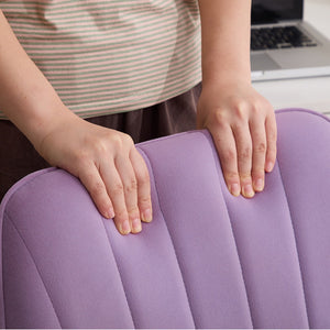 English Elm Ty Stylish Ergonomic Swivel Office Chair - Comfortable Lilac Velvet Design For Home & Work Spaces W2311P199116-GIGA