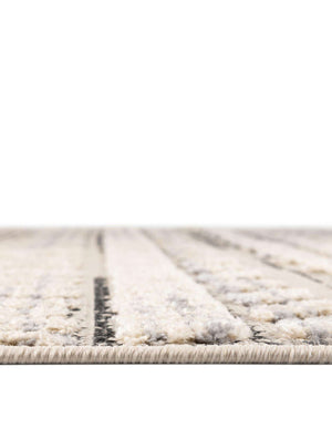 Unique Loom Arlo Avery Machine Made Tribal Rug Sandy Beige, Blue/Gray 7' 10" x 7' 10"