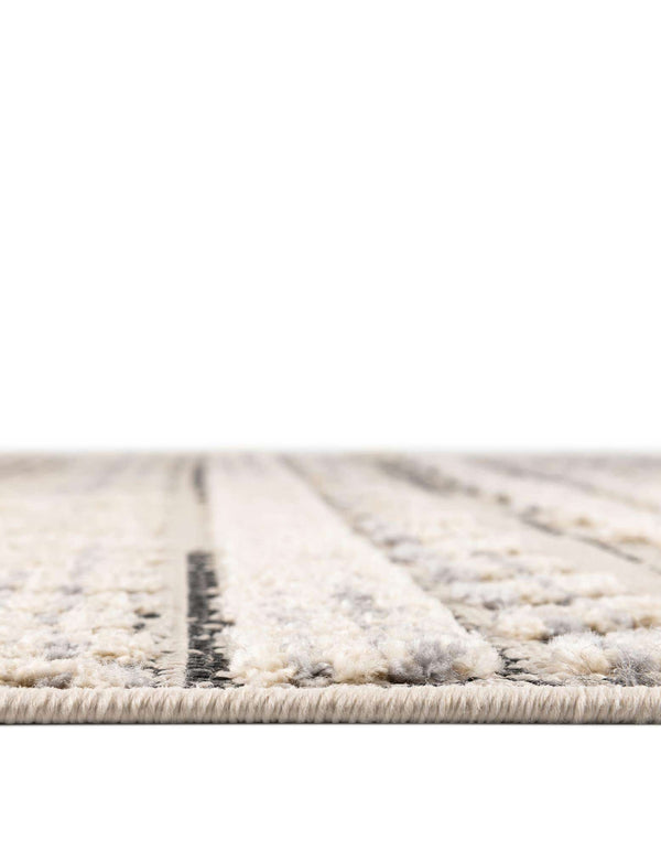 Unique Loom Arlo Avery Machine Made Tribal Rug Sandy Beige, Blue/Gray 7' 10" x 7' 10"