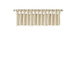 Madison Park Emilia Transitional Lightweight Faux Silk Valance With Beads MP41-4454 Champagne