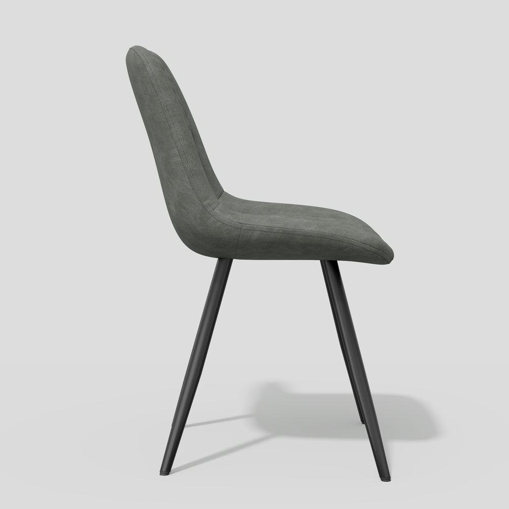 English Elm Modern Dining Chairs Set Of 2 - Ergonomic Pu Leather With Metal Legs, Stylish & Durable For Dining T3950P394500